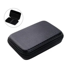 Small Hard Portable Storage Bag Case for Earbuds Ipod Microphone etc. NEW