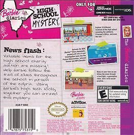 Barbie Diaries: High School Mystery (Nintendo Game Boy Advance, 2006)