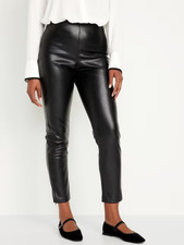 Old Navy Extra High Waisted Skinny Faux Leather Pant-Size 0-NWT
