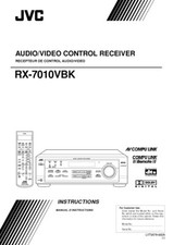 JVC RX-7010VBK Receiver Owners Instruction Manual Reprint