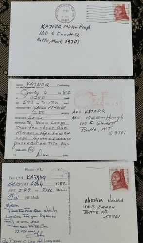Lotto cartoline effimera radioamatoriali anni 80, pin up, aerei - Foto 7 di 11