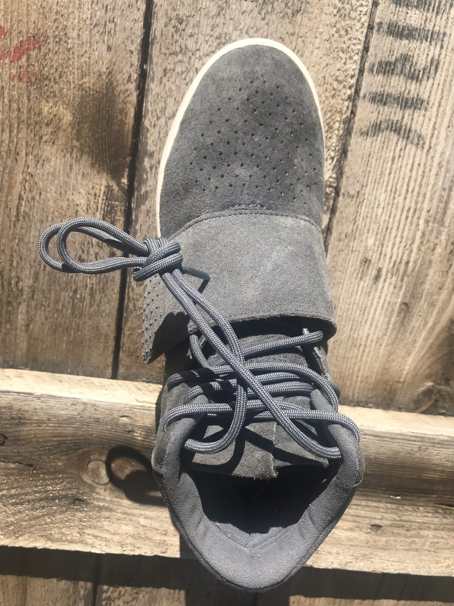 アンパ… New $100 Size 6.5 Adidas Tubular Invader Strap - Gray - Ice Green