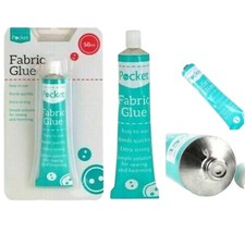 50ml Fabric Glue Extra Strong, Quick Bonding Textile Craft & Hemming Adhesive UK