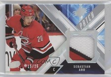 2021-22 SPx Jersey Patch 15/25 Sebastian Aho #J-SA Patch 1m2s