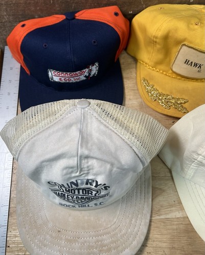 Vintage Nachlass frisches Konvolut 15 SnapBack Hüte Werbung Firmen Standorte - Bild 3 von 7