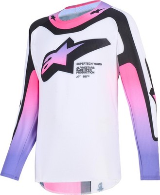 Alpinestars Supertech Vista Jugend Motocross Jersey, dunkelblau, L