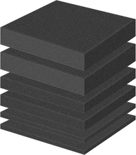6 Pcs Pick and Pluck Foam 16" L x 12" W Packing Apart Inserts black 