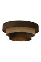 Deckenlampe BüRo Jute Stoff Braun Beige E27 Ø 50 Cm Deckenleuchte Schlafzimmer