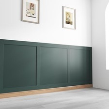 6x 100cm & 6x 43cm Shaker MDF Slats | Stair Kitchen Wall Panel Strips DIY Kit