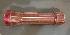 Vintage Bright Star Flashlight No. 2117 Made In USA WORKS! Camping 