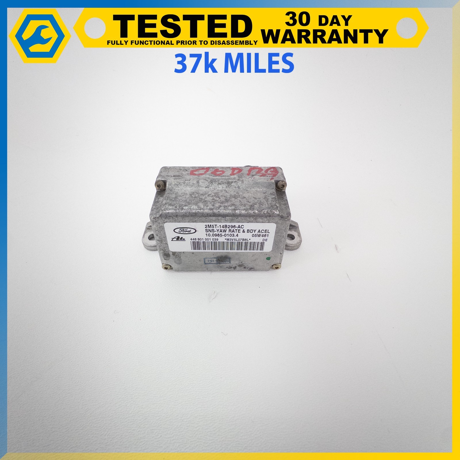 05-16 ASTON MARTIN DB9 V8 VANTAGE DBS YAW RATE ACCELERATION ESP SENSOR MODULE OE