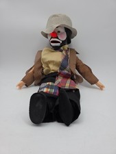 "Muñeca payaso hobo ventrílocuo WEARY WILLIE 24"" Emmett Kelly de Horsman"