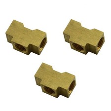 14 Inverted Flare Brake Line Brass Tee 716-24 All Sides Te02 3 Piece Pack