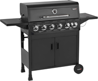 Taino Brando 6+1 Gasgrill 6 Brenner Seitenkocher BBQ Grillwagen Gasgriller