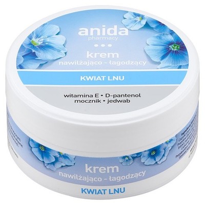 Anida Feuchtigkeitscreme und beruhigende Creme mit Leinsamenblüten, 125 ml