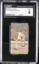 1937 Peter Jackson Speed Through The Ages Harold Abrahams #79 CGC 6 EX-NM