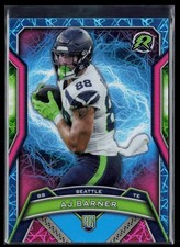 Amortiguador Topps Resurgence AJ BARNER RC 2024 azul cielo y rosa #185 Seattle Seahawks