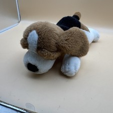 Russ Berrie Puppy Dog Plush BUCKETS the BEAGLE 10" Stuffed Animal Soft Toy Vtg