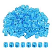 300Pcs g Size Clothes Hanger Marker Fit 3mm Rod for Garment Coding Blue