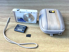White Samsung ST88 16.1MP 5x Zoom Digital Compact Camera- TESTED - sd card