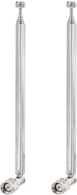 6 Section SMA Male Telescopic Antenna 2 Pack For RTL SDR HackRF Radio Receiver