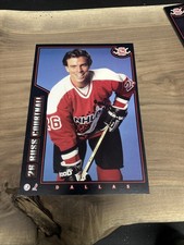 1994 POST CEREAL NHL COLLECTOR SERIES RUSS COURTNALL  12 BY 8 1/2 JUMBO PIN UP