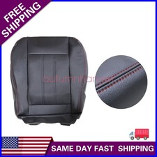 2008-2020 For Dodge Grand Caravan Driver Bottom Leather Seat Cover Red Seam