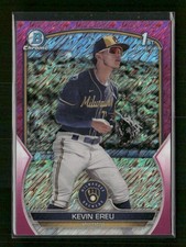 2023 Bowman Chrome Kevin Ereu 1st Prospects Fuchsia Shimmer Refractor #/199