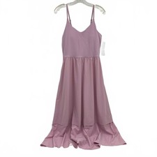 Athleta Pink Elation V-Neck Hybrid Midi Dress  Women  s S