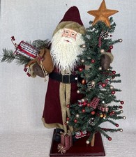 Vintage Santa Clause Statue  Christmas Tree, Christmas Decoration, 34" Tall