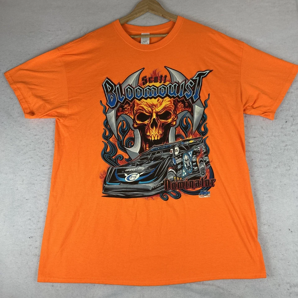 CAMISETA DE CARRERAS DE COLECCIÓN SCOTT BLOOMQUIST DIRT ÚLTIMO MODELO PARA HOMBRE XL Naranja The Dominator Foto 3 de 4