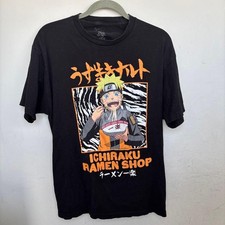Naruto Ichiraku Ramen Tee XL Black Official Licensed VIZ Media Cotton Grail