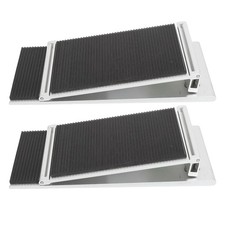 1 Pair Threshold Ramp Wheelchair Entry Aluminum Alloy Adjustable Mobility Ac