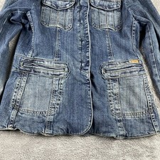 Veste Femme Vertigo Paris – Taille M, Blanche, Col Peter Pan, Boutonnée, Poches Plissées, Légère, Parfait état