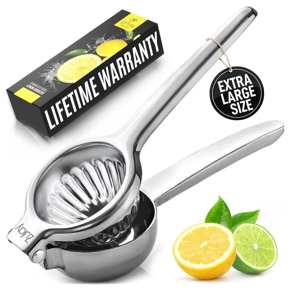 Zulay Kitchen Extra Large Stainless Steel Lemon Squeezer Hand Press
Opens in a new window or tab