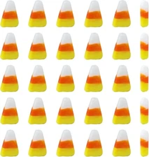Honbay 30PCS Dainty Glass Candy Corn Beads Artificial Food Spacer Beads Thank