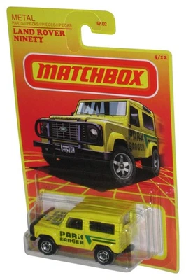 Matchbox Métal Parc Ranger (2020) Jaune Land Rover Ninety Voiture Jouet 5/12 - Photo 1/3