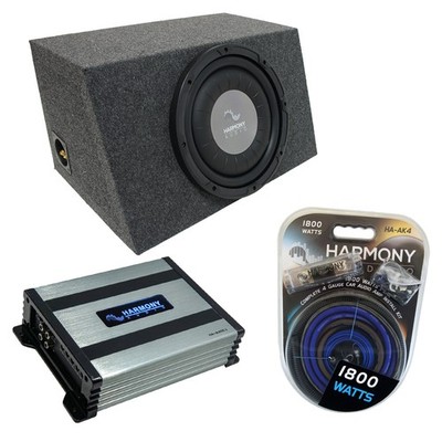 Universal Car Stereo Hatchback Sealed Single 10'' Harmony F104 Sub Box HA-A400.1