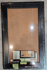 Cork Bulletin Board 11x17 Black Frame Wall Mount Message Board w/ Hardware 79279