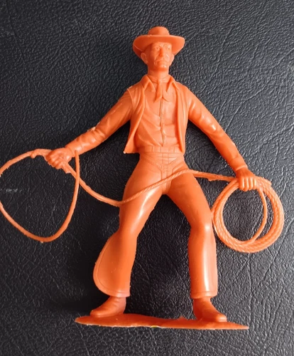 Louis Marx 1964 Vintage 6" Lariat Rustler Cowboy Plastic Figure FREE SHIPPING
