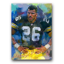 Rod Woodson #3 Art Card Limited 48/50 Edward Vela Signed (Pittsburgh Steelers)