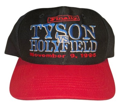 Vintage 1996 Mike Tyson Vs Evander Holyfield Boxing Snapback Adjustable Hat Cap