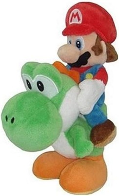 Little Buddy Super Mario riding Yoshi 8'' - Plushies - Brand New