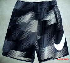 BOY'S NIKE BLACK WHITE ATHLETIC SHORTS SIZE SMALL