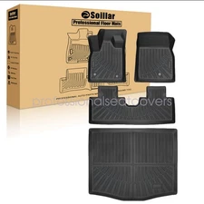 TPE For 2021-2025 Ford Mustang Mach-E 3D Floor Mats & Trunk Cargo Liner Weather