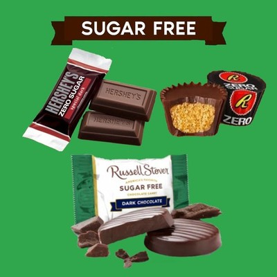 SUGAR FREE MIX DARK CHOCOLATE RUSSELL STOVER-HERSHEY'S-REESE BULK VALUE BAG NOW