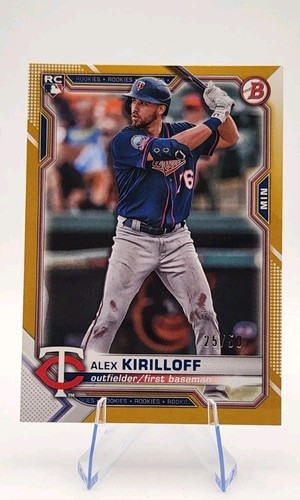Alex Kirilloff [Gold] #75 2021 Bowman card