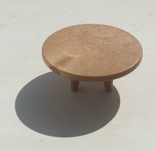 Sylvanian Families Caravan Replacement Spares Round Brown Coffee Table