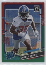 2023 Donruss Rated Rookie Optic Preview Red & Green Prizm Deonte Banks #376 18lj