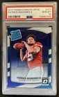 2017 Panini Donruss Optic Patrick Mahomes II RC Rated Rookie #177 Chiefs PSA 10